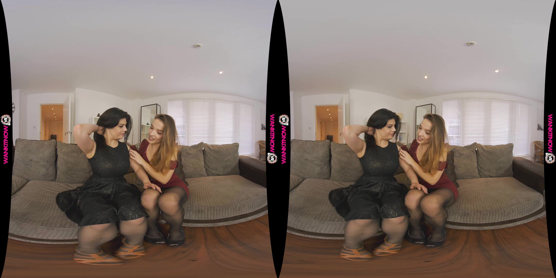 Surprised With A Threesome featuring Kylie Nymphette, Lucia Love - WankitNowVR