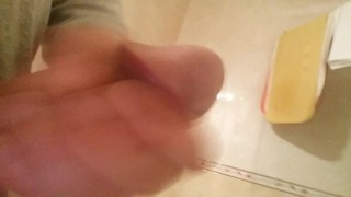 Handjob finished with loads of cum