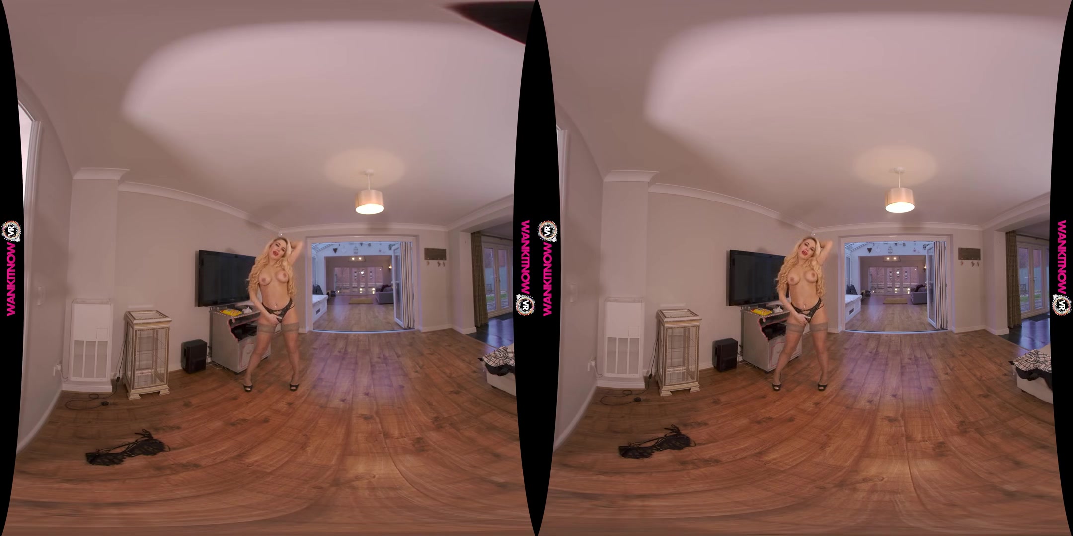 Dirty Little Secret - Big Tit Blonde Solo Striptease