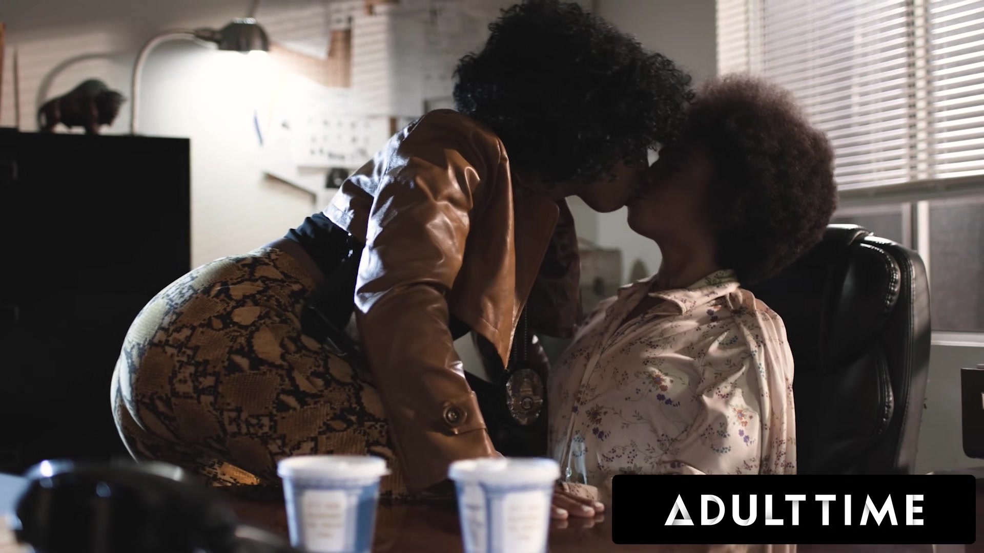 ADULT TIME - SALLY MAE 2 - Detective Misty Stone Has Office Lesbian 69 With Cali Caliente - 1