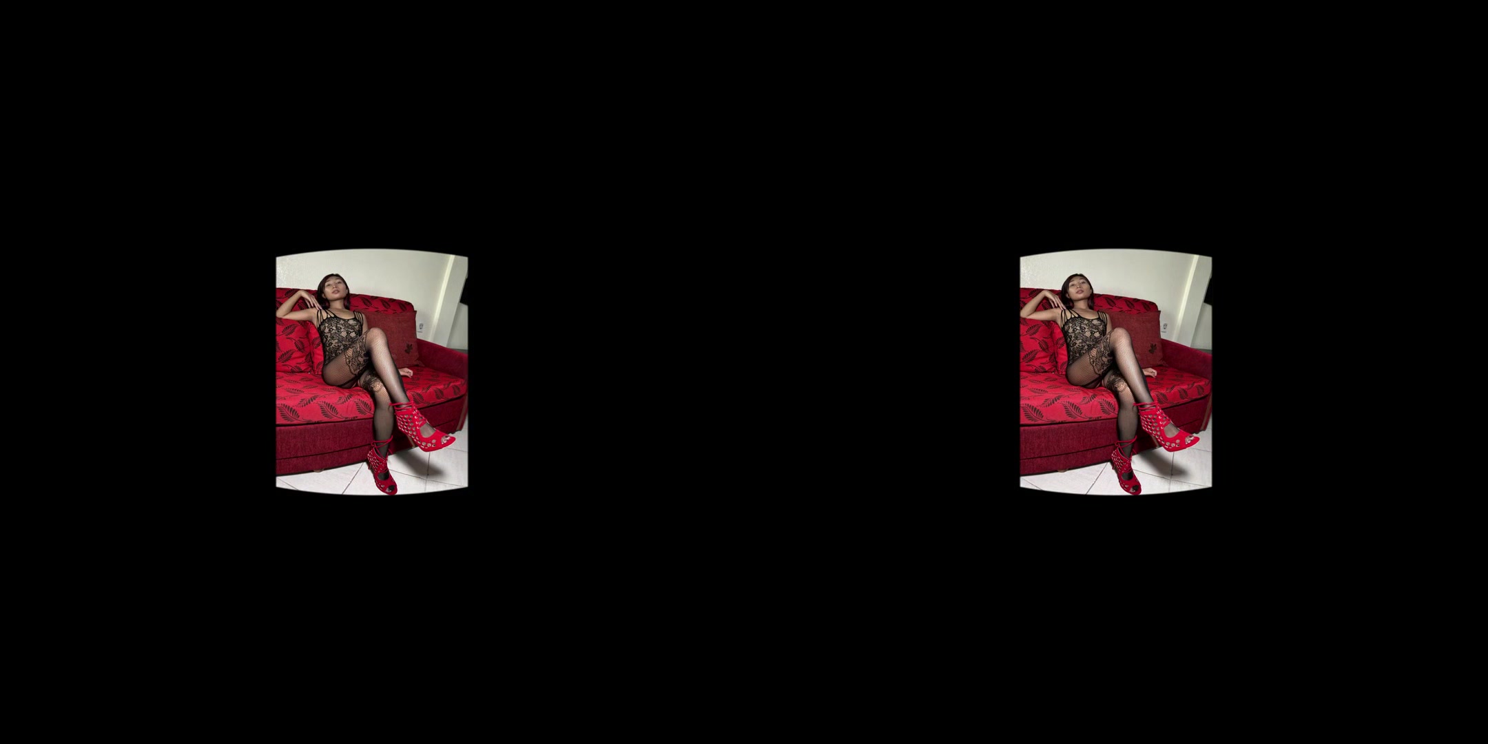 Skinny Asian High Heels Dance