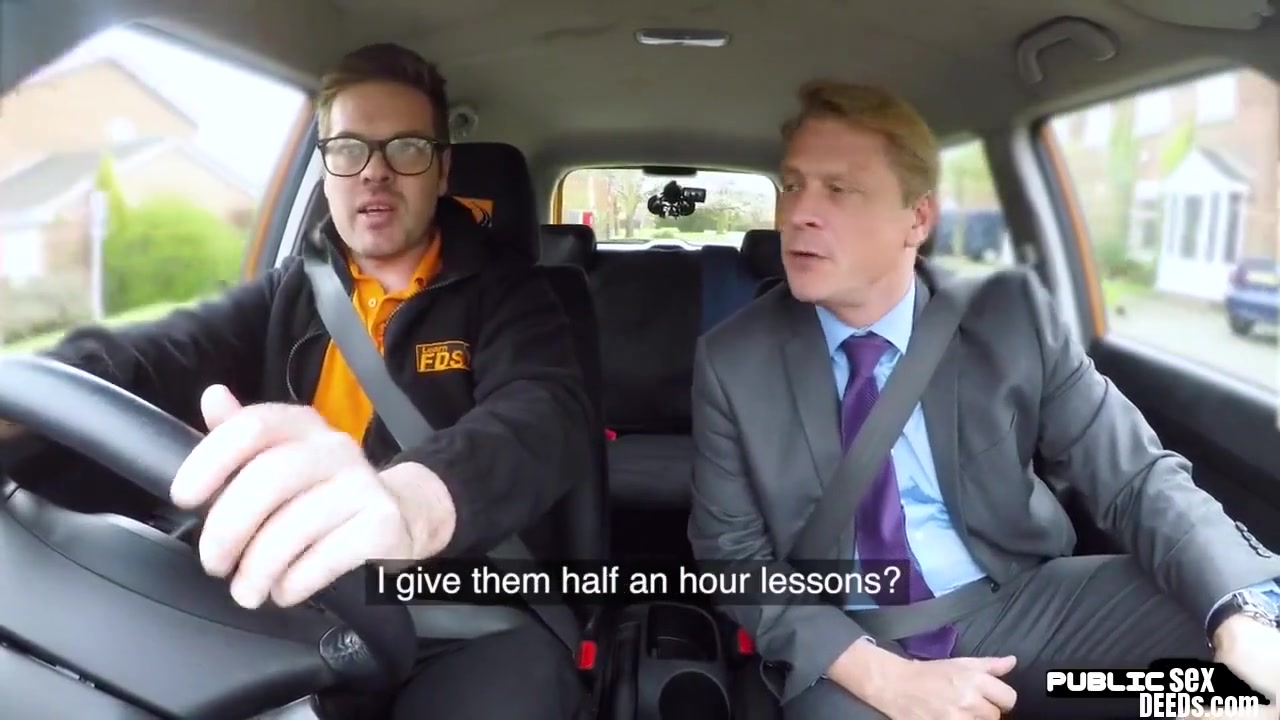 Public Euro Riding Boss Cock On Front Seat