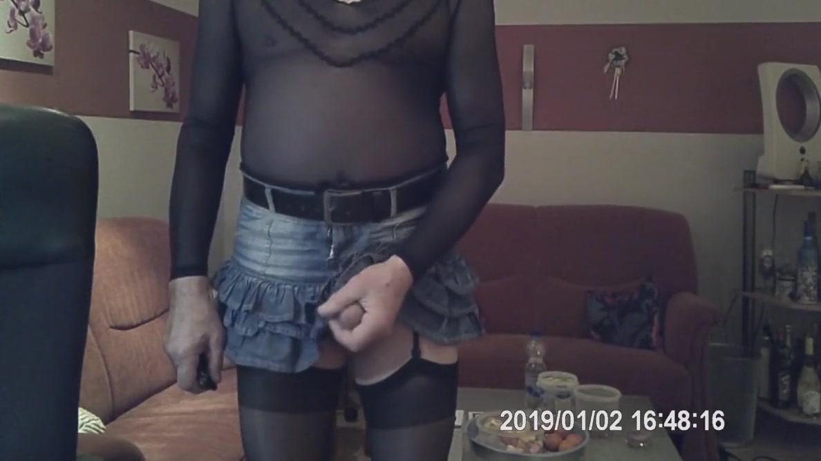 Geil In Dw Und Strumpfhose Wichsen