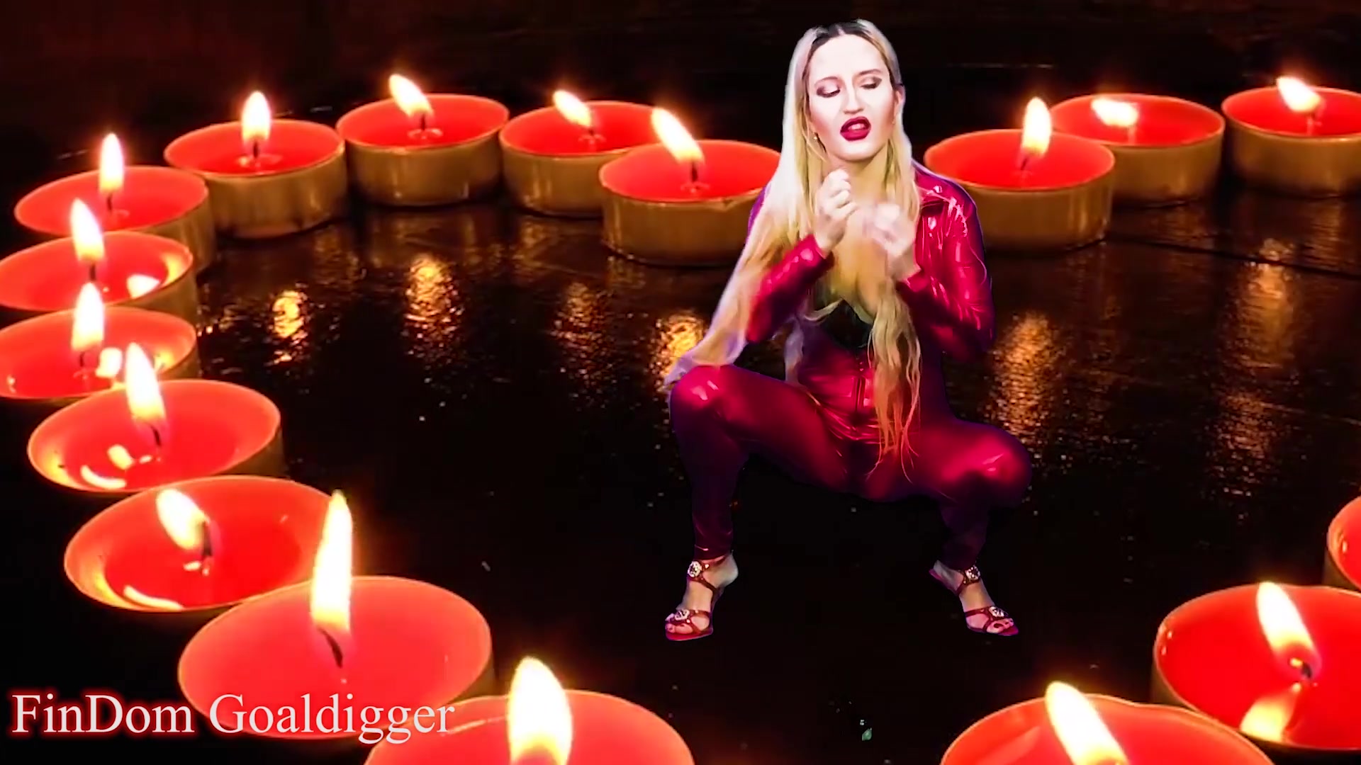 Jerk Off On My Sexy Red Catsuit Before Locked In Chastity - Sex Movies Featuring Findom Goaldigger
