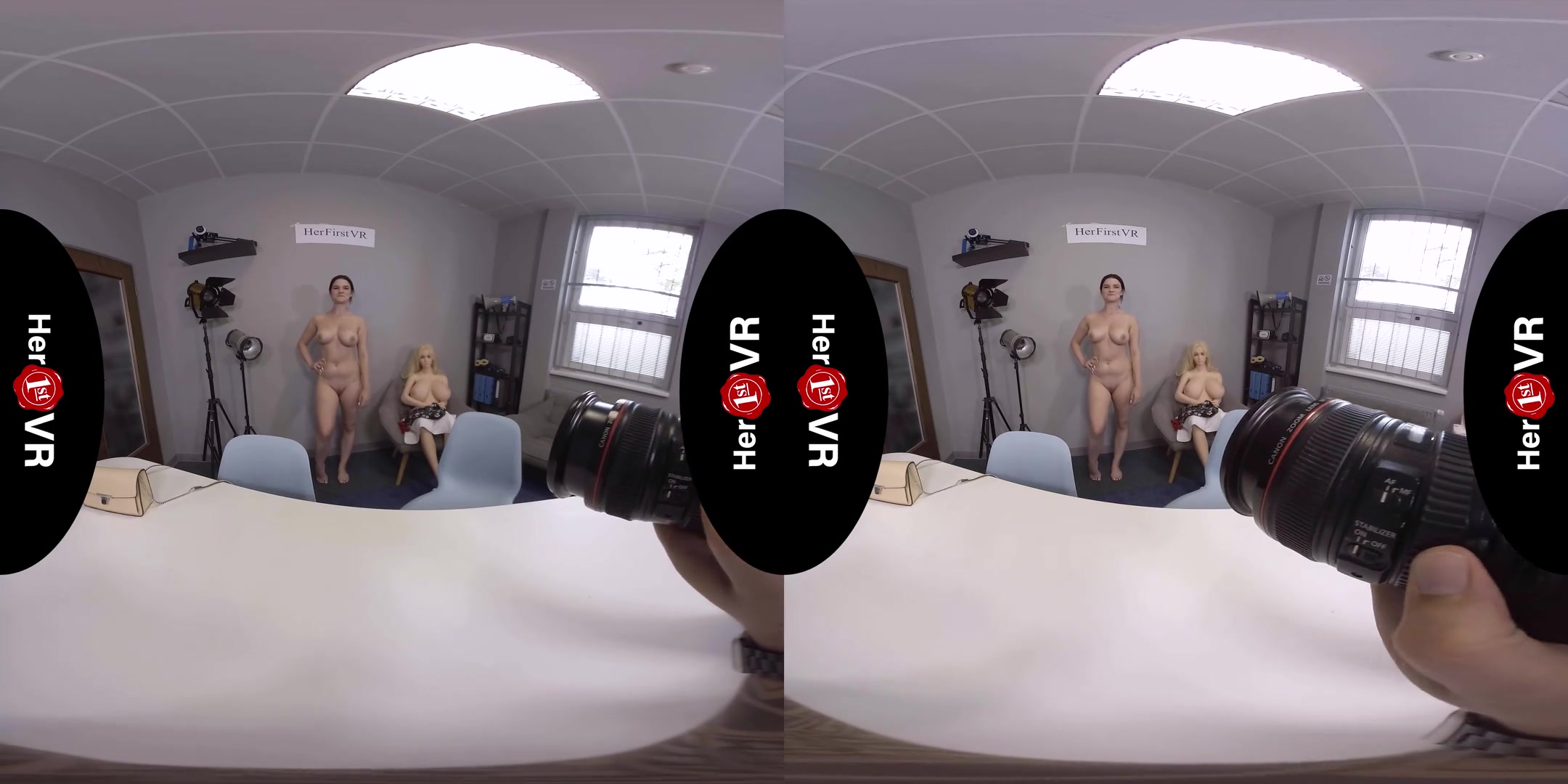 Katarina Rina - VR Casting - Thick Amateur Shaved First Time