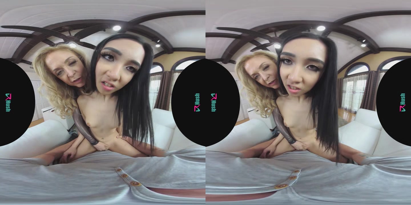VRHUSH Naughty threesome with Nina Hartley and Eva Yi