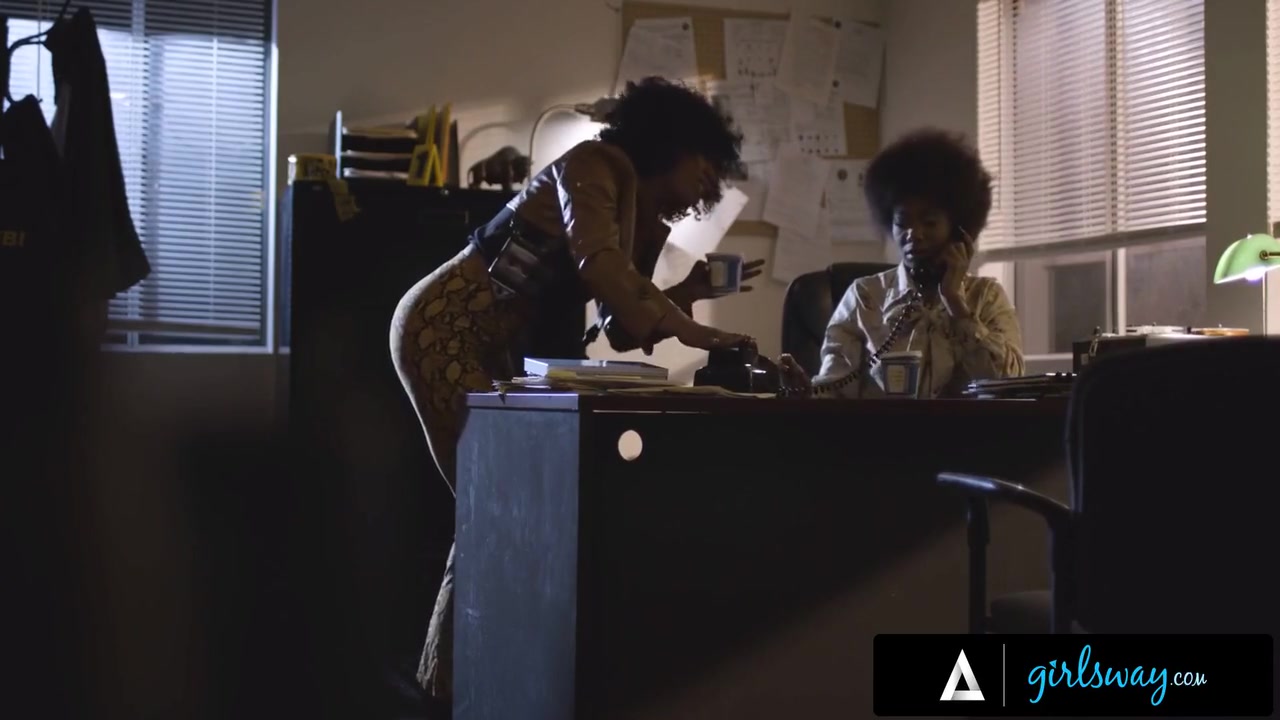 Detective Has Hard Sex With Her Colleague On Their Desk At The Police Station - Misty Stone