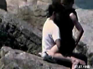 camera man caught this naughty girl riding her boyfriend