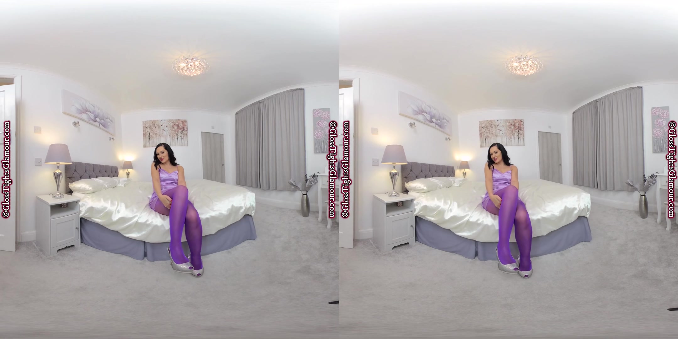 Satin Seduction JOI - GlossTightsGlamourVR