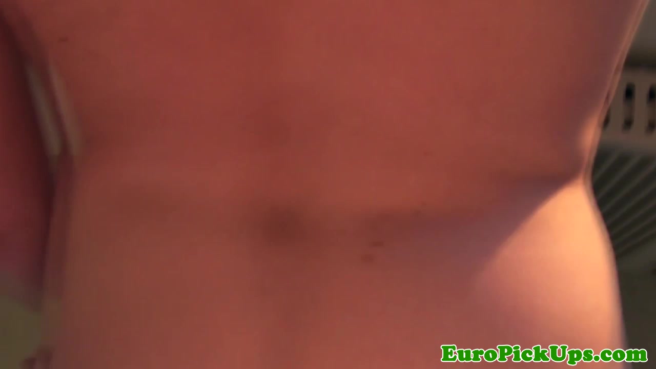Eurosex girlnextdoor pussyfucked in public