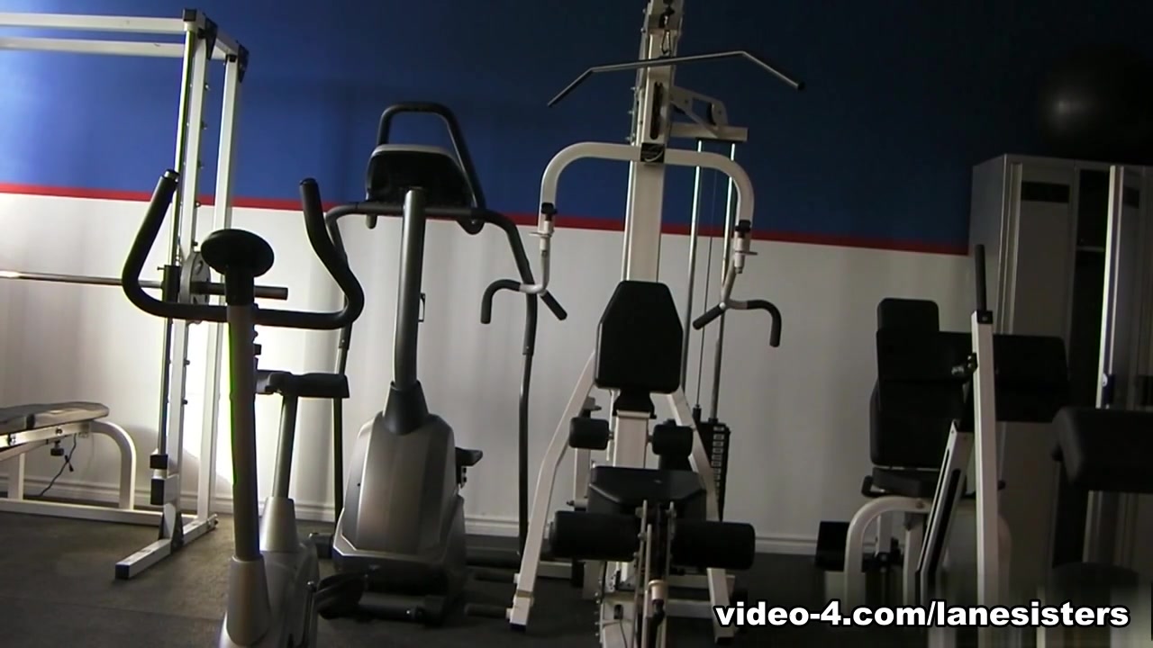 Roxy Lane in Gym Work-Out Video