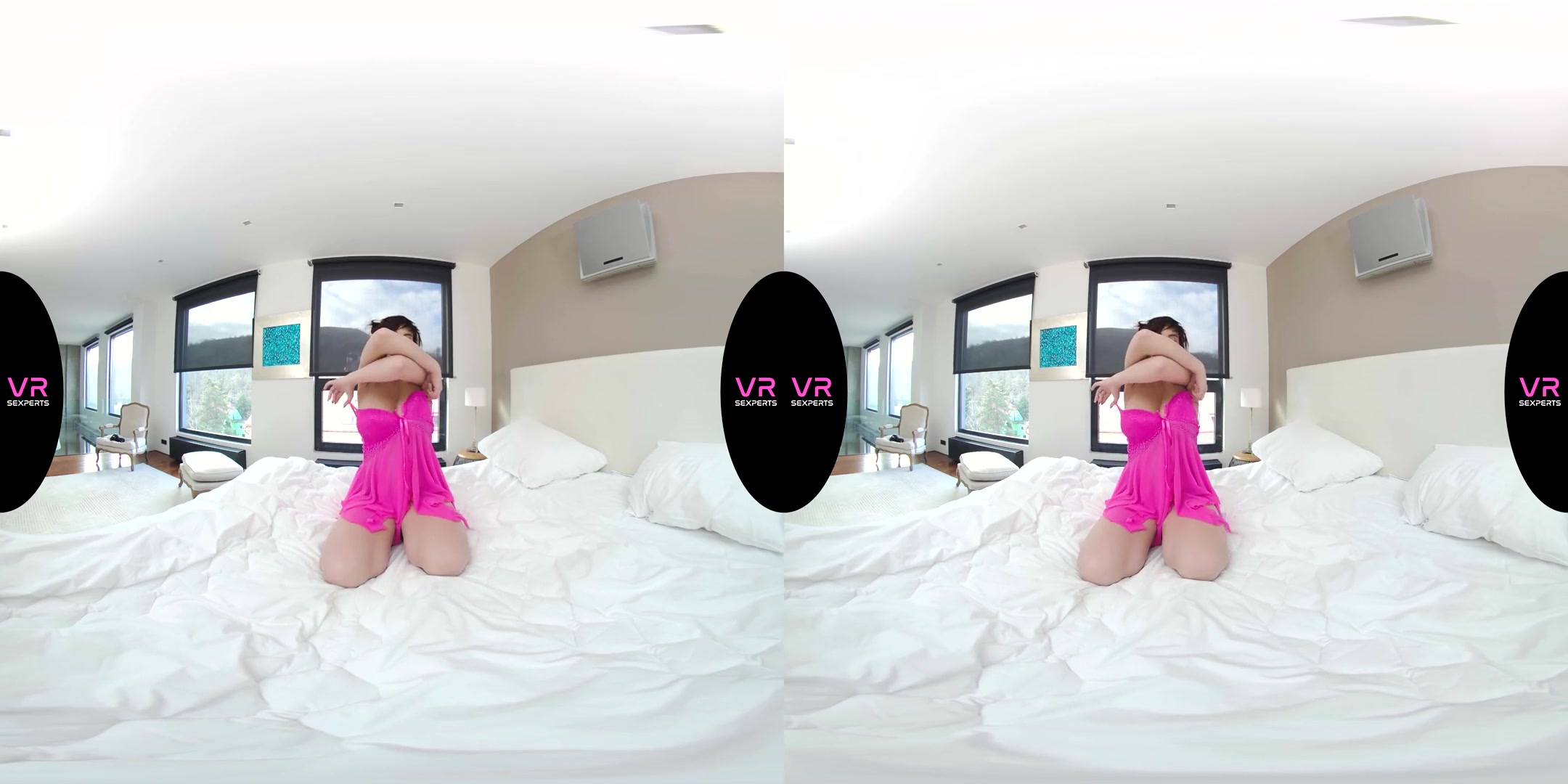 Pink Lingerie Sexy Show