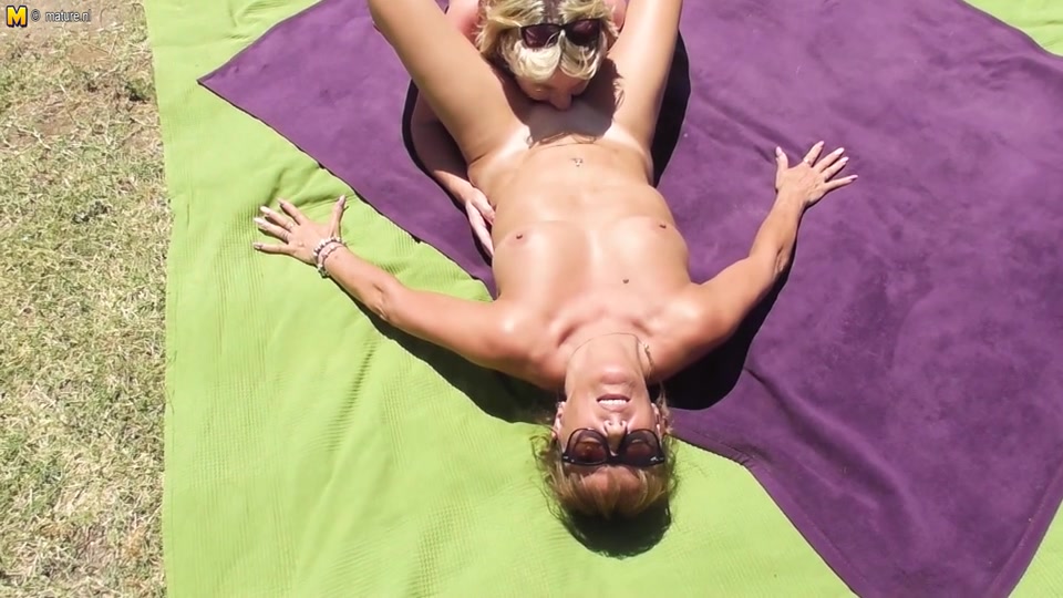 Two British Housewives Have Hot Lesbian Sex During Their Vacation - MatureNL