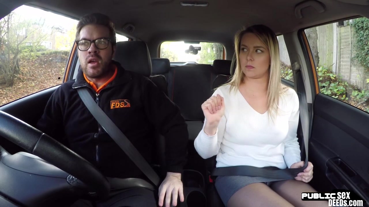 Cock riding bae enjoys car fuck with her personal instructor