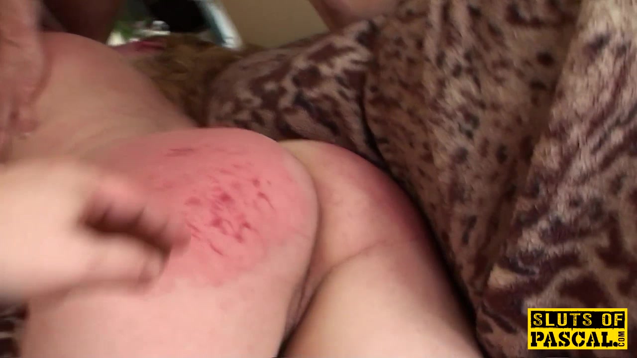 British BDSM slut spanked and dominated