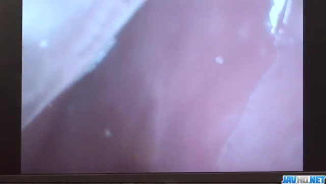 Amateur, Ria Sakurai, blows while having another cock i
