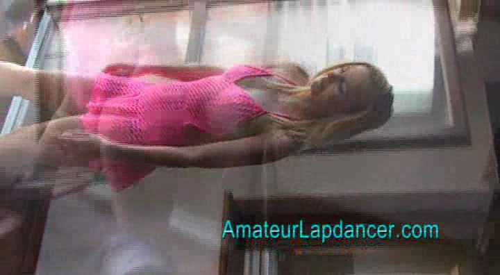 Blonde lapdancing first-timer