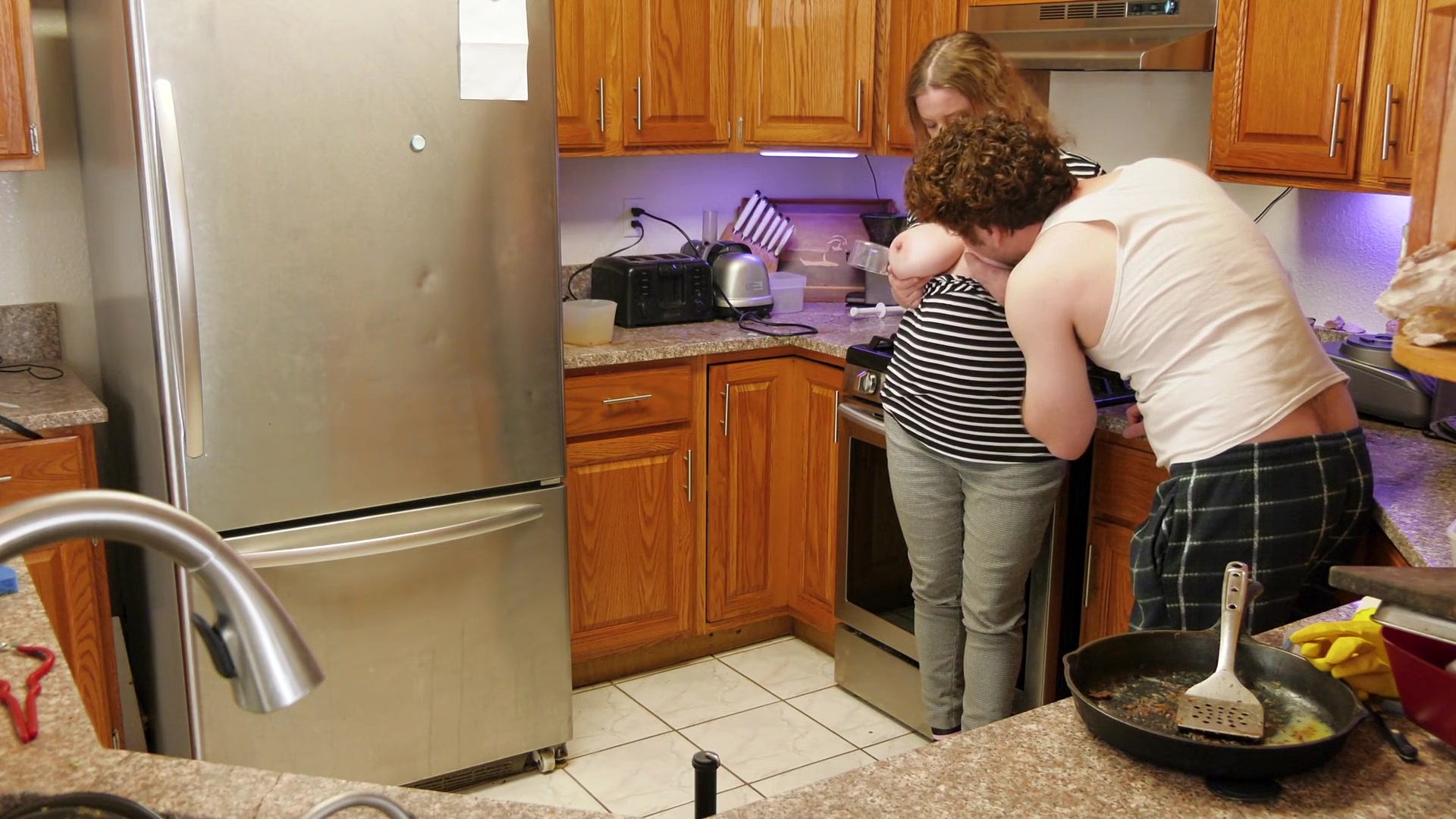 Neighbor's Wife Cums Needing Sugar And Gives Milk