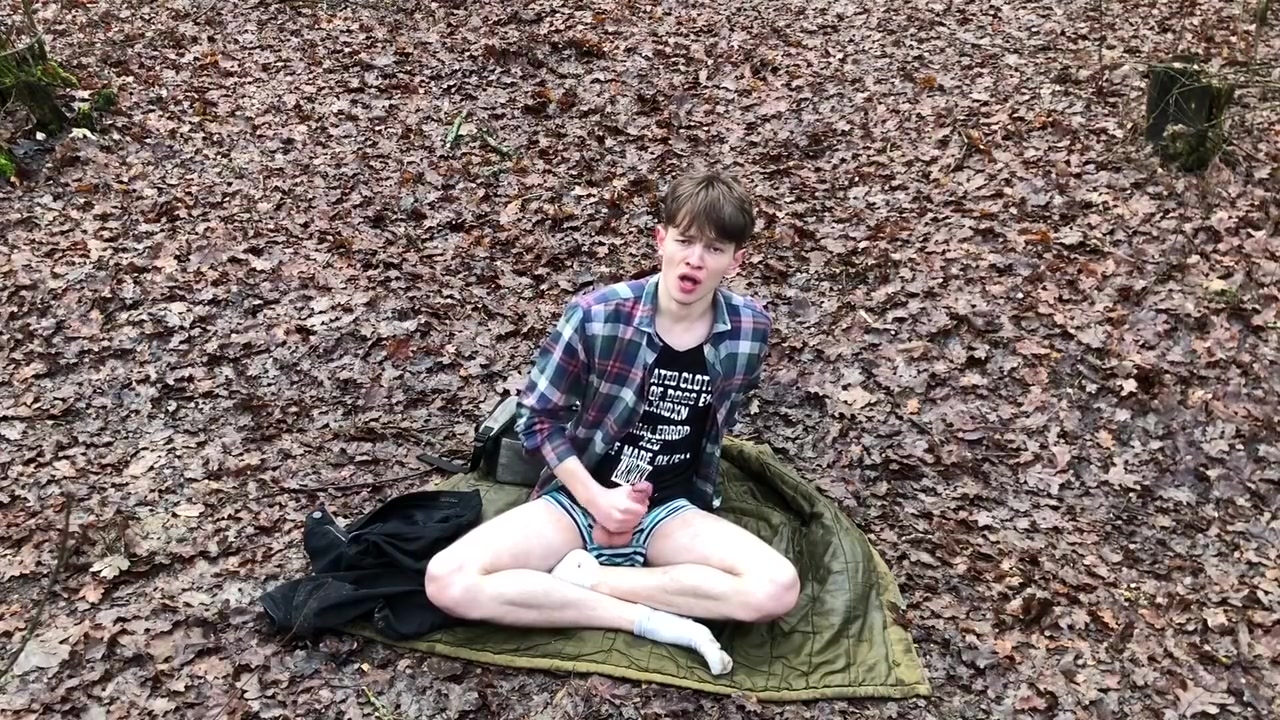 Extreme! Hottest teen 18+ Masturbates His Big Dick Outdoors / Uncut / Perfect Dick Size / Sexy / Fit
