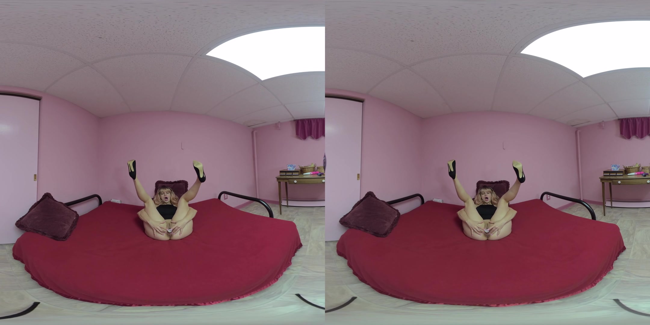 Busty Babe Ashenn Fire Lifts Her Dress To Fuck A New Toy - ChickPassVR