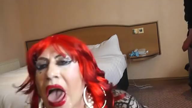 OTT makeup sissy sluts retro lingerie sucking and cum