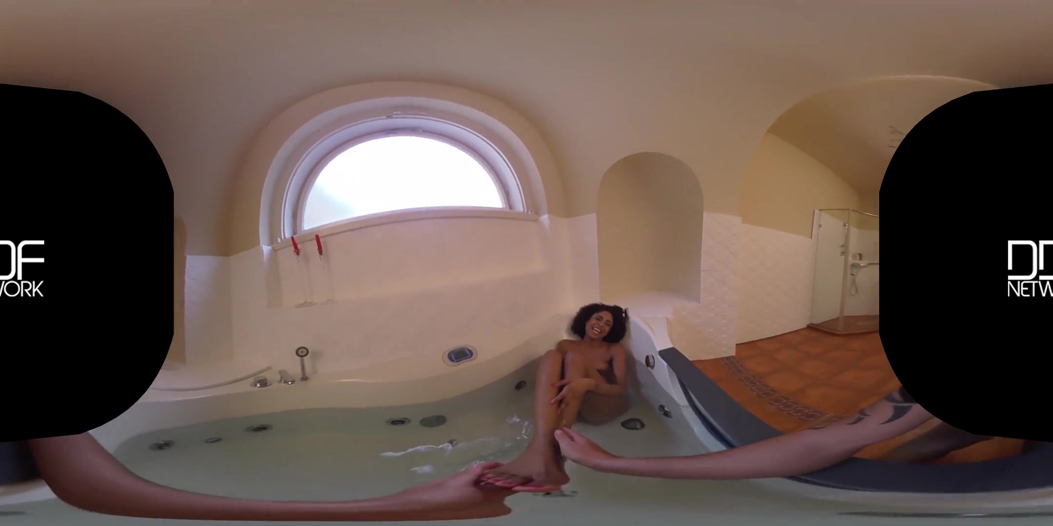 Luna Corazon in Intimate Pleasure: Breath-taking Slim Babe Gives POV Footjob - DDFNetworkVR