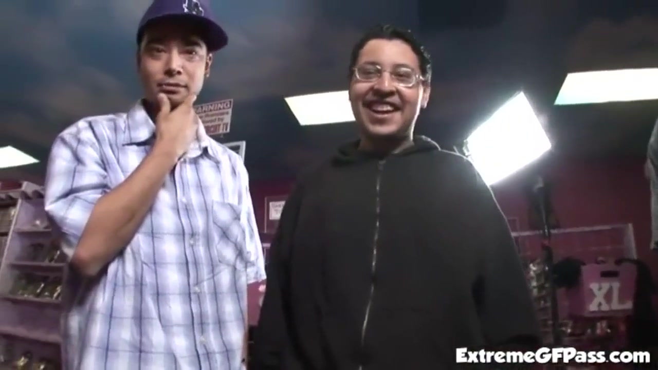 Rides In Filthy Sex Shop Trio - Cock Whore
