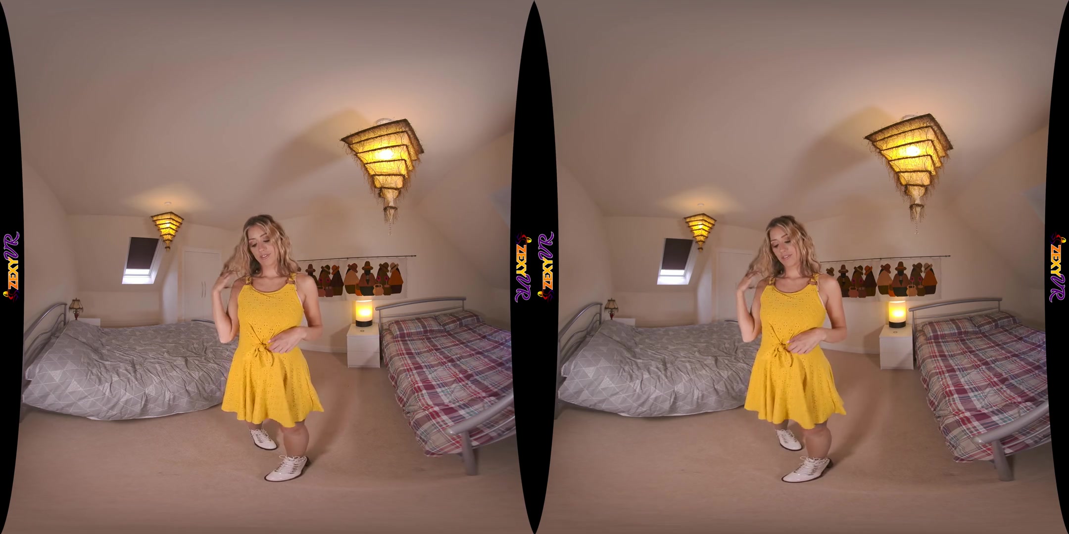 Private Tease - Busty Blonde Babe Solo Striptease