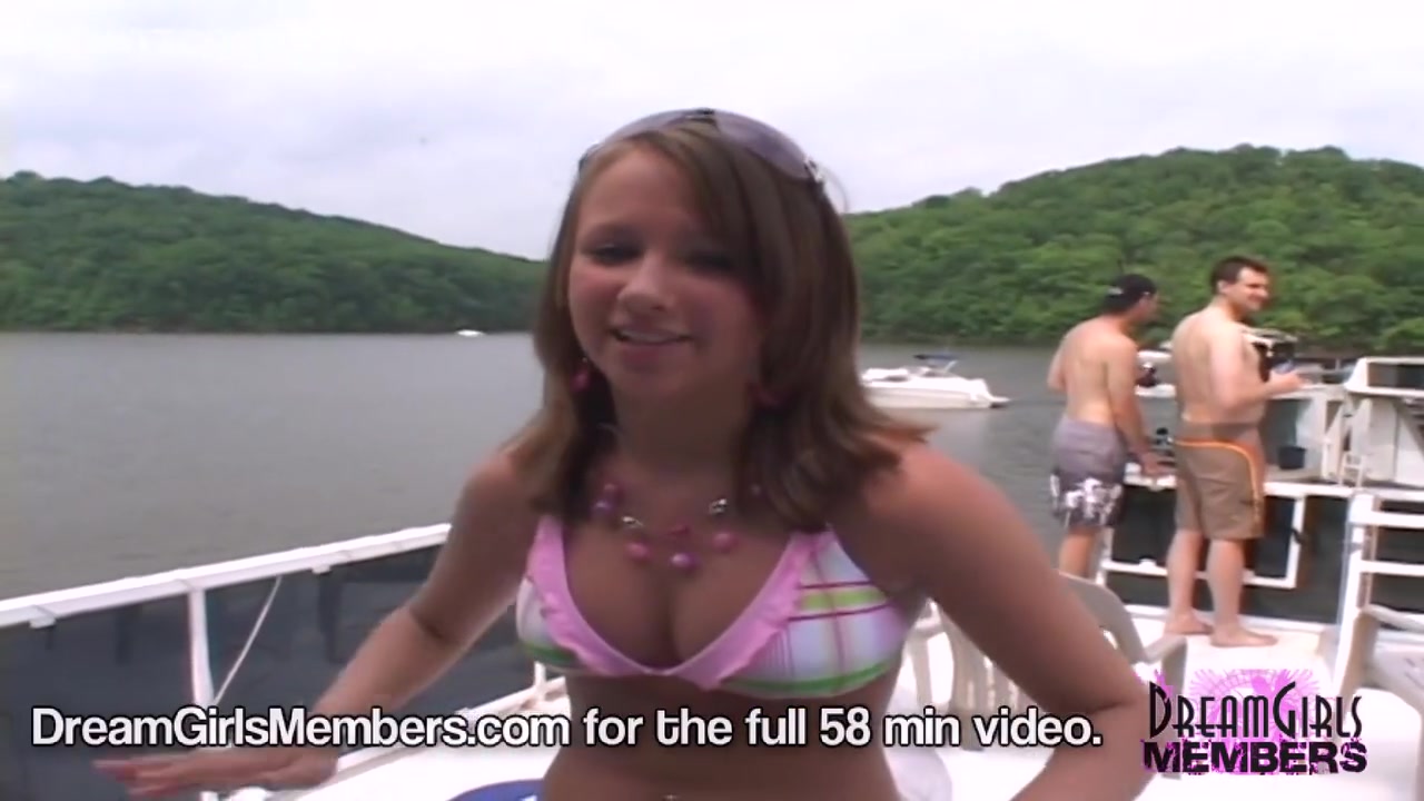 Gets On A Boat In The Ozarks - Buck Naked And Gorgeous Girl