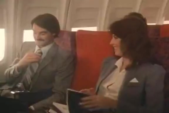 Shanna McCullough, Mike Horner in sex on a plain in vintage classic porn