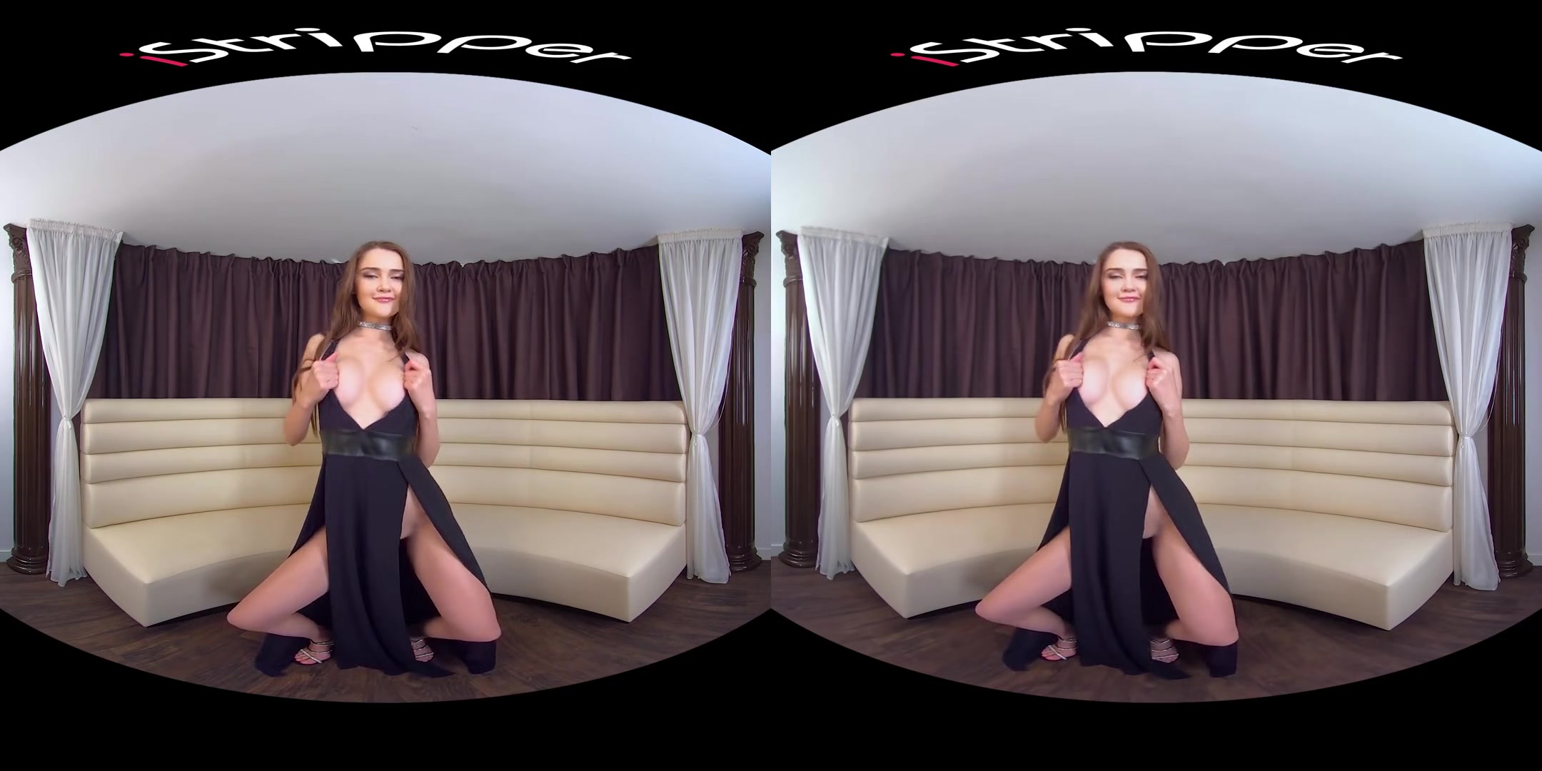 Sonya Blaze - Big Tits Pornstar Striptease in a Little Black Dress
