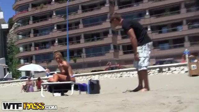 Naughty slender dark brown goes for risky pickup fuck