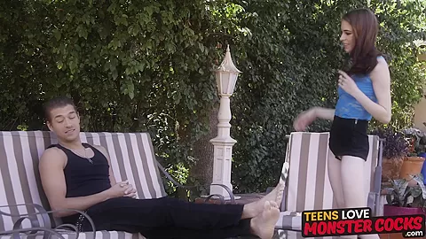 Gorgeous teen 18+ Anna DeVille gets her mouth filled with cum