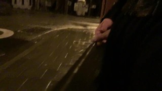 pee in public at night