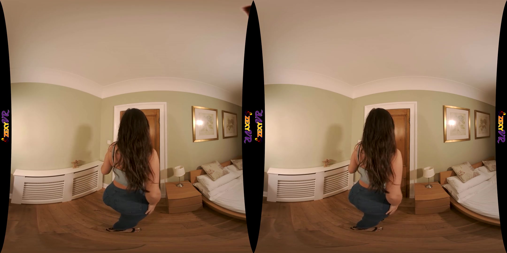 I'm Home Alone - Big Tits Babe Solo Striptease - SexLikeReal