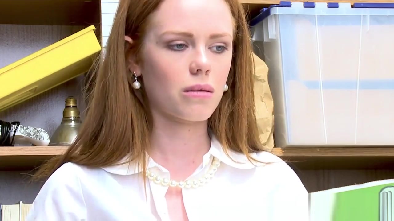 Redheaded teen 18+ shoplifter