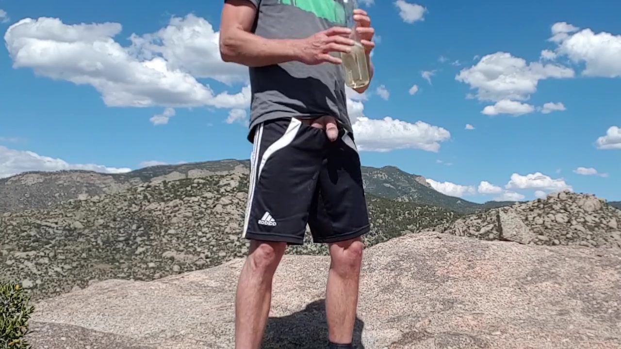 Pouring My Piss All Over My Shorts In Public