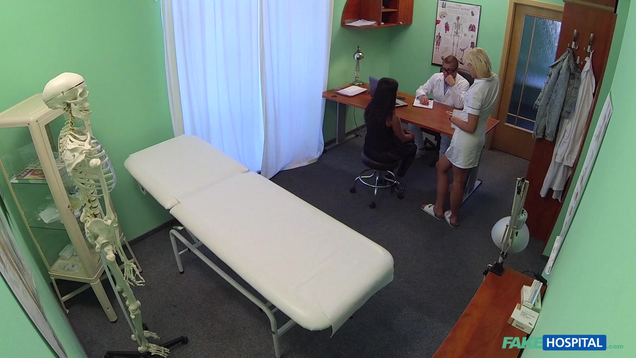 Misha in Busty beautiful patient has her big breasts oiled and examined by nympho nurse - FakeHospital