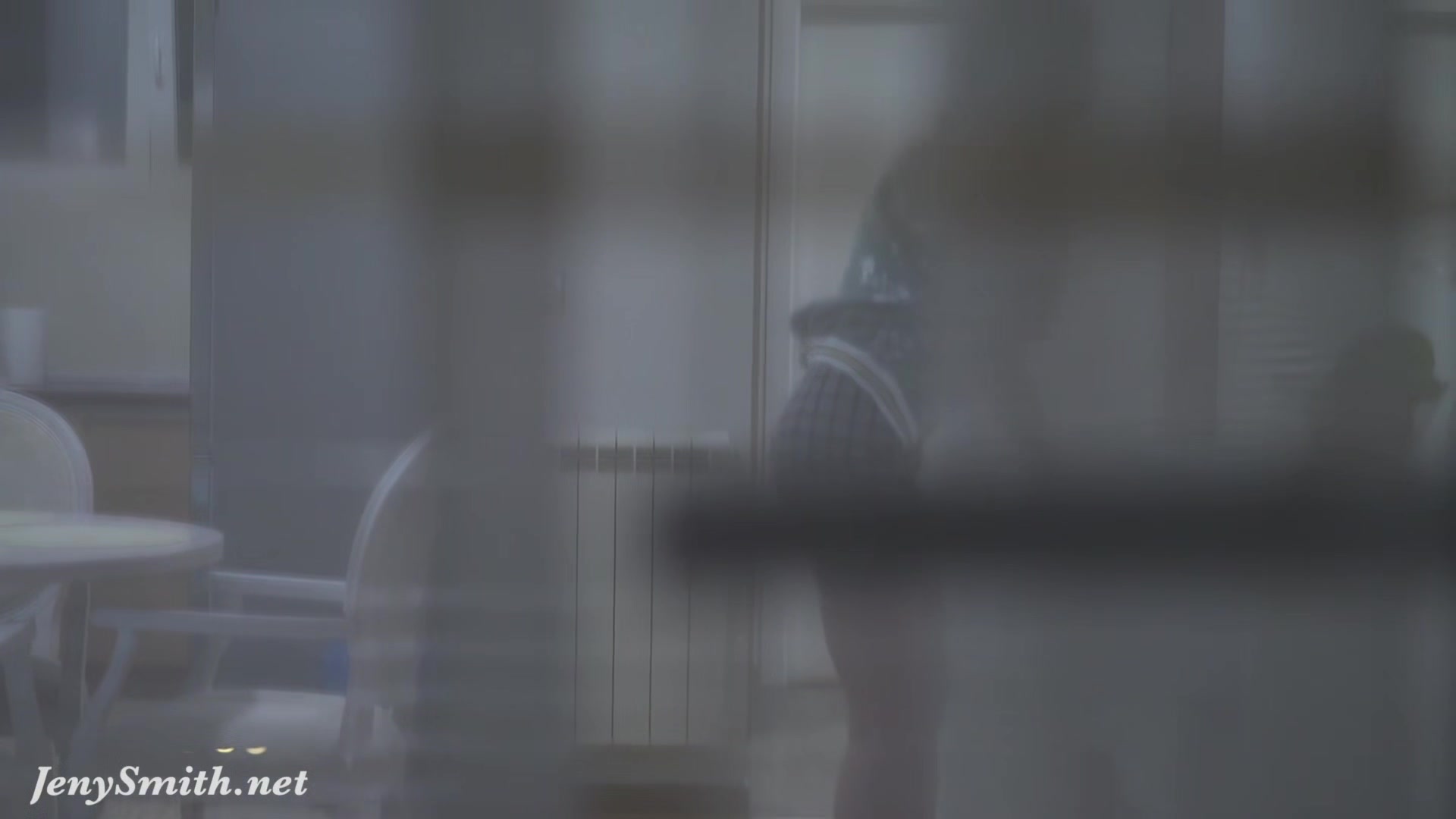Spying on Jeny Smith thru the window while she take a nude selfies