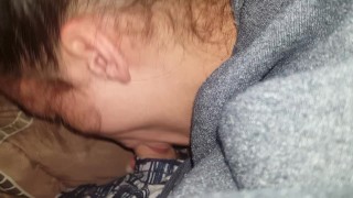 Milf sucking nut out of my dick
