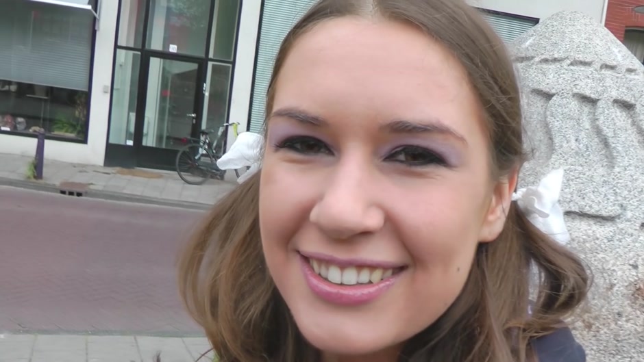 Nadia Bella sucks and fucks in the outdoors