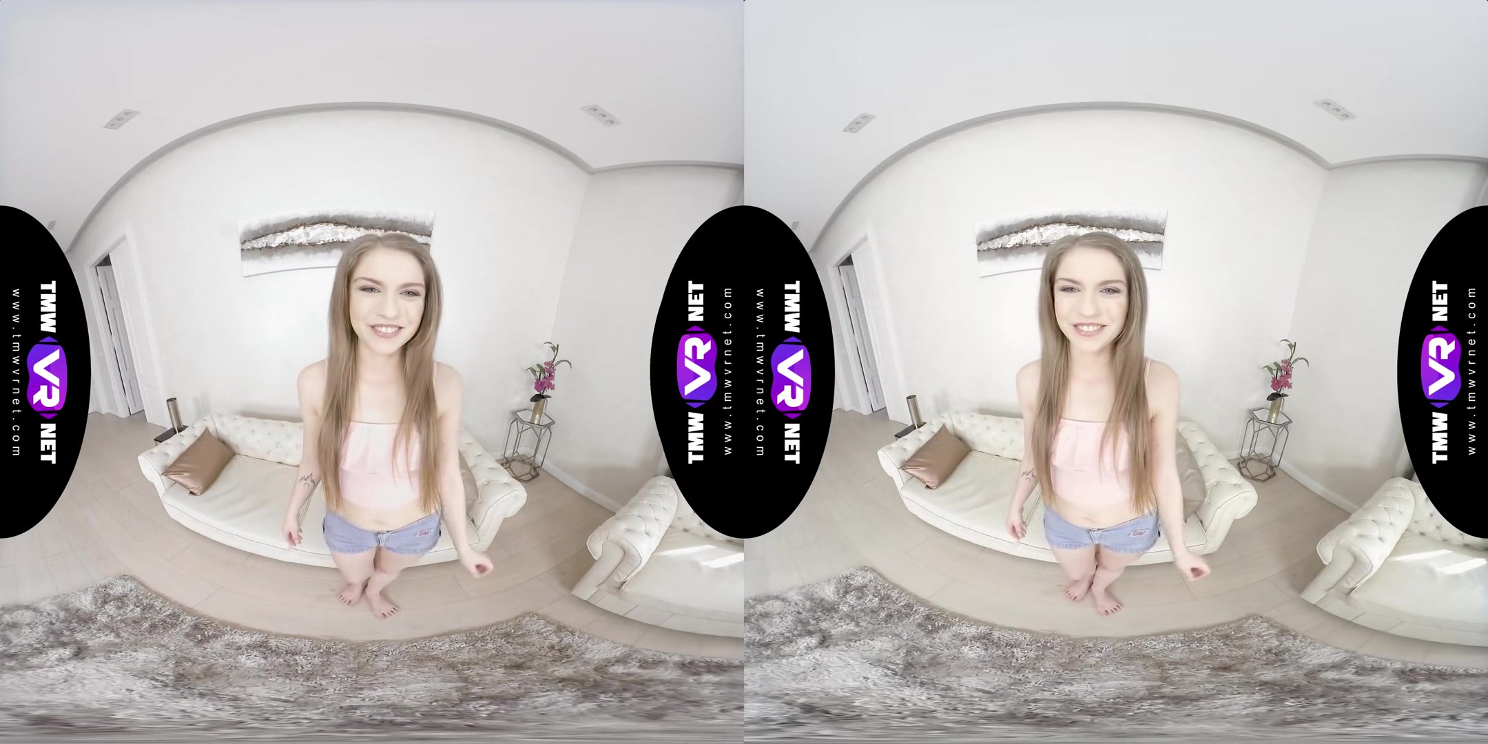 Playful Babe Undresses To Cool Down - Teen Goddess Bonnie Dolce Solo Masturbation VR