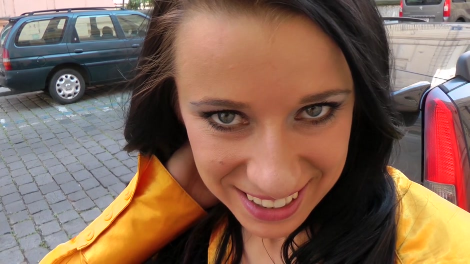 Nice bitch rides dick in public while in stockings