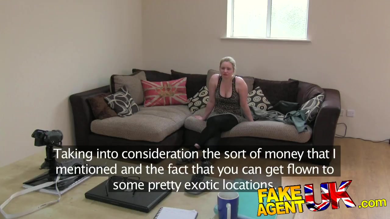 FakeAgentUK Tight amateur pussy makes agents cock blow