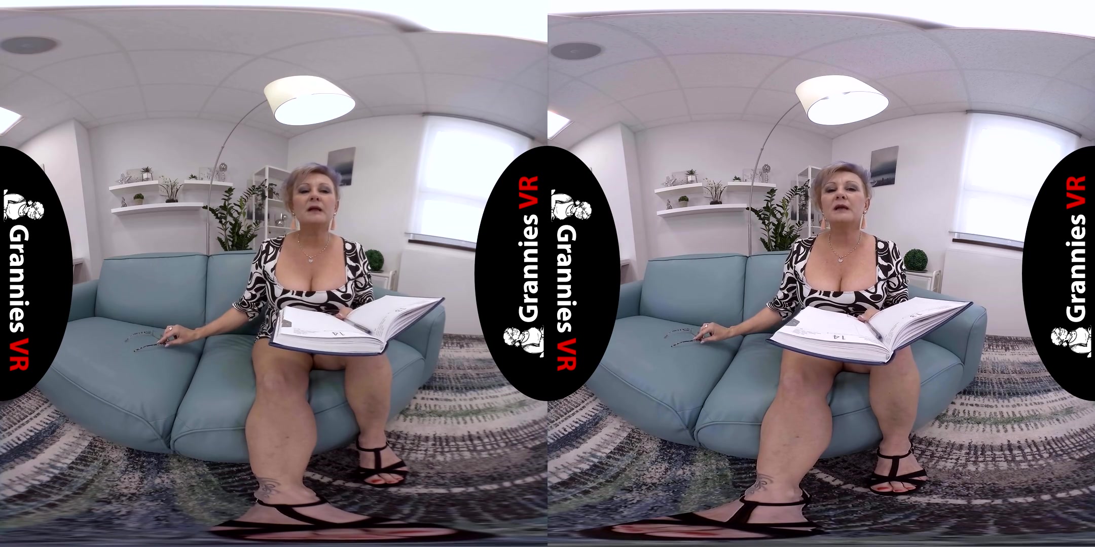 Lady Maria Masturbates on the Couch - SexLikeReal