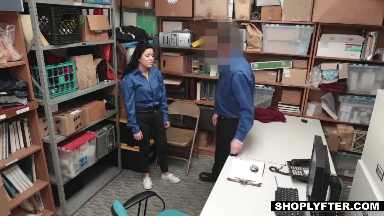 teen 18+ Monica Gets Caught Using A Clever Shoplifting Trick