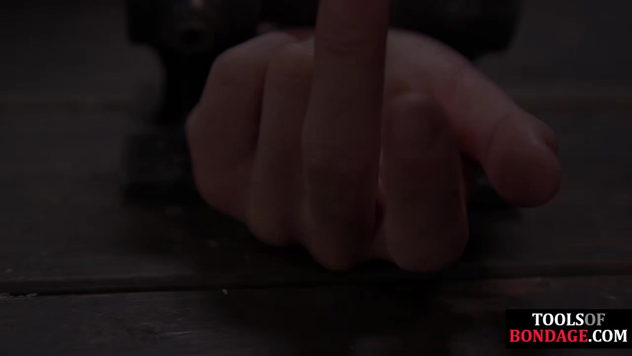 Busty bdsm sub whipped and fingered before squirting