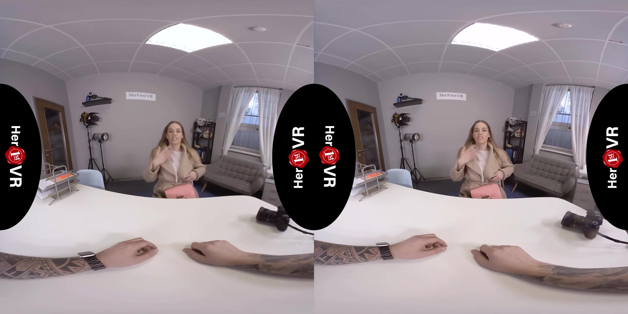 Eveline Dellai - VR Casting; Cute Slim and Petite Babe