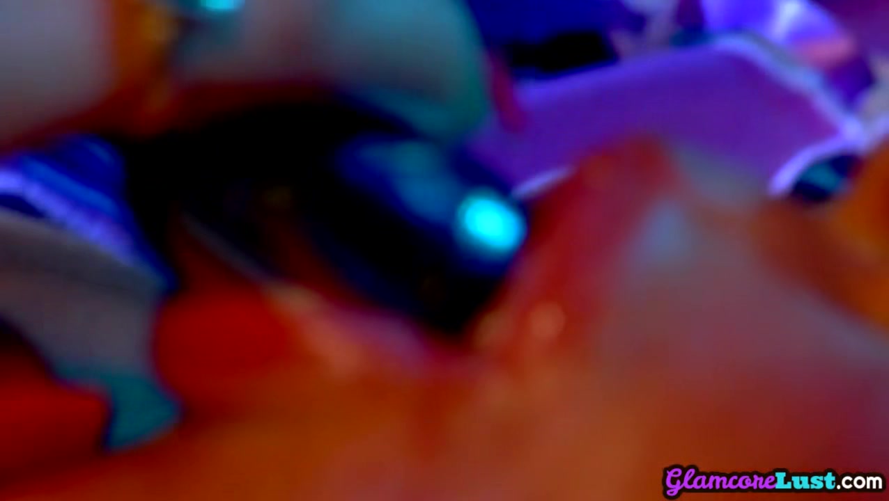 Lesbian glam MILFS with natural bigboobs closeup pussyeating
