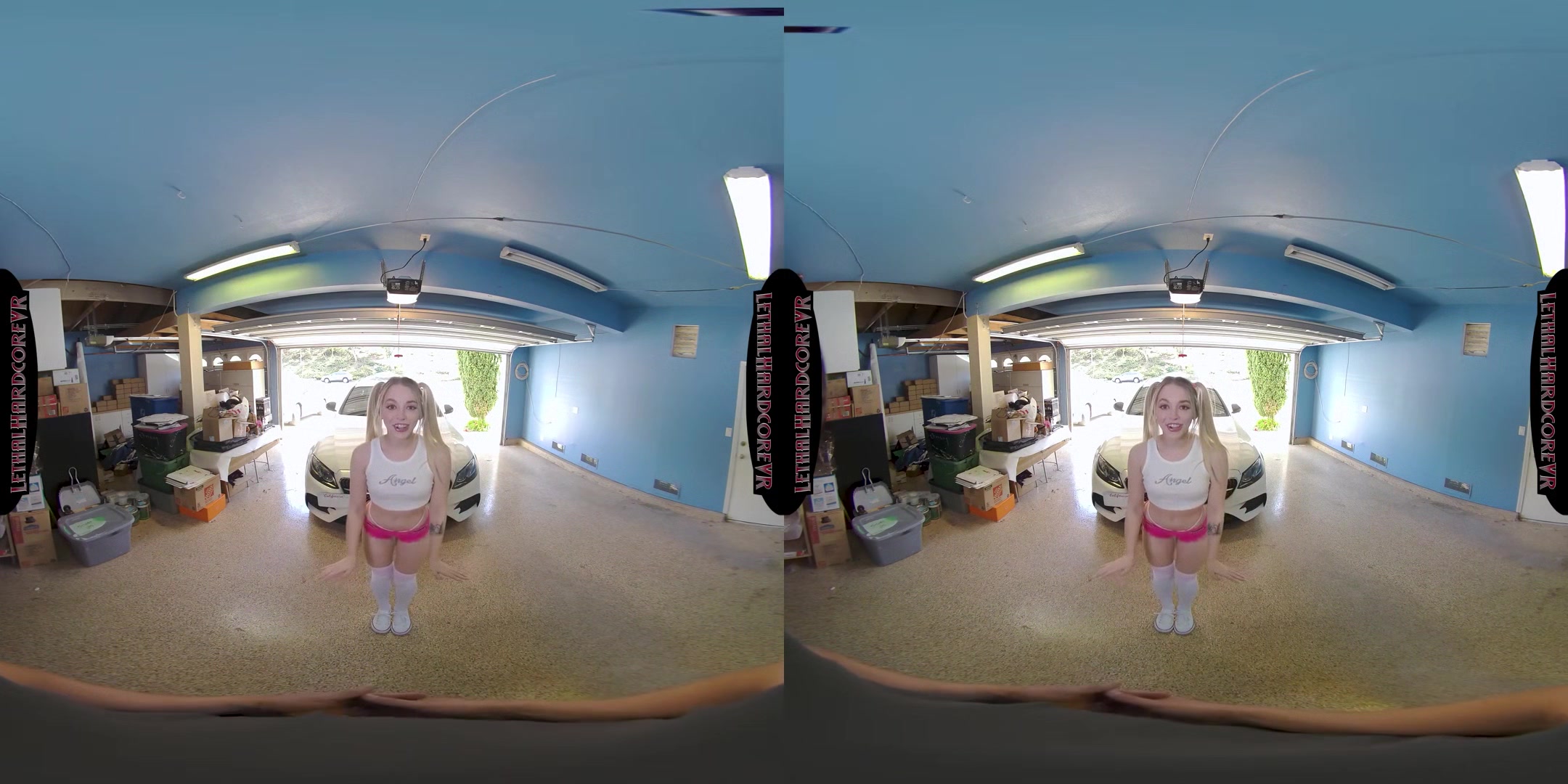 Lily's Stepdaddy Is Her Sugardaddy - Sexy Teen in Pigtail Hardcore VR